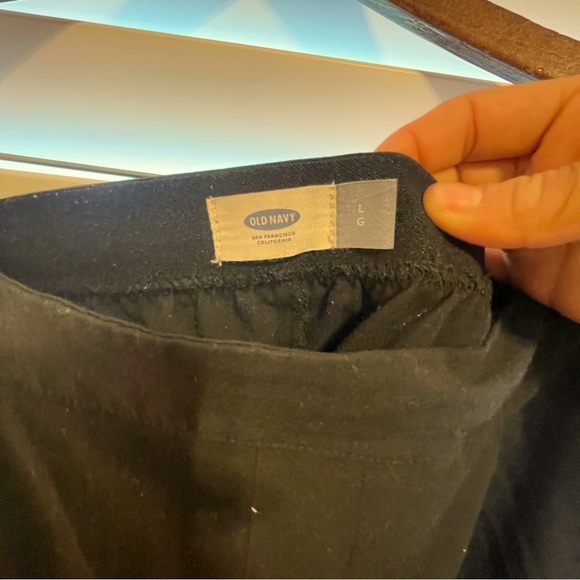 Old Navy black dress pants with elastic waistband, size L - Picture 4 of 4